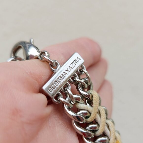 5/$100 SALE - BGBGMAxAzria Floral Stone Aqua Combo Necklace - Picture 7 of 8